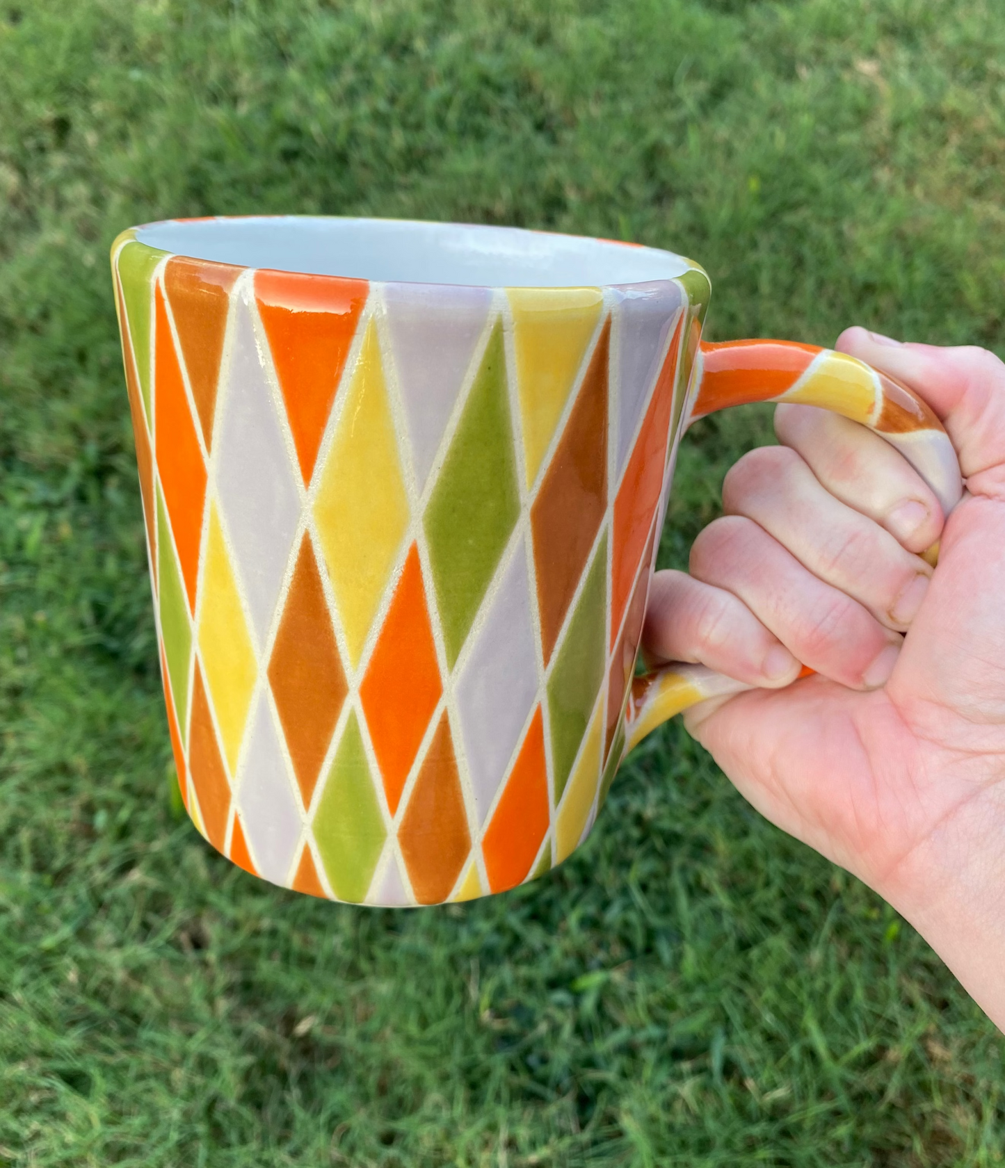 Fall Diamond Sweater XL Mug