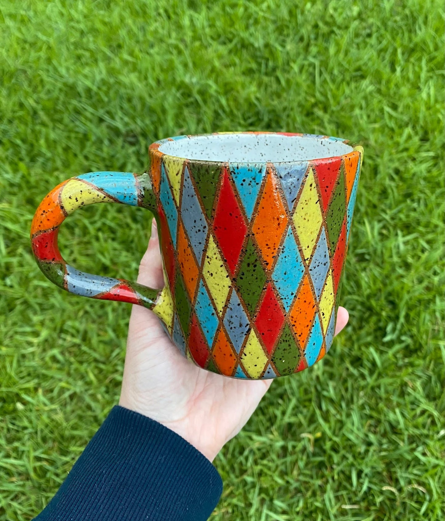 Rainbow Diamond Sweater Mug