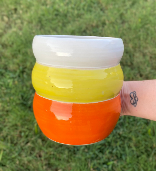 Candy Corn Vase/Utensil Holder