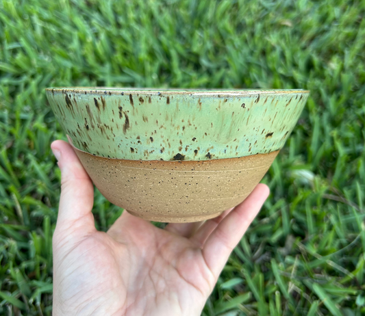 Green Speckled Bowl