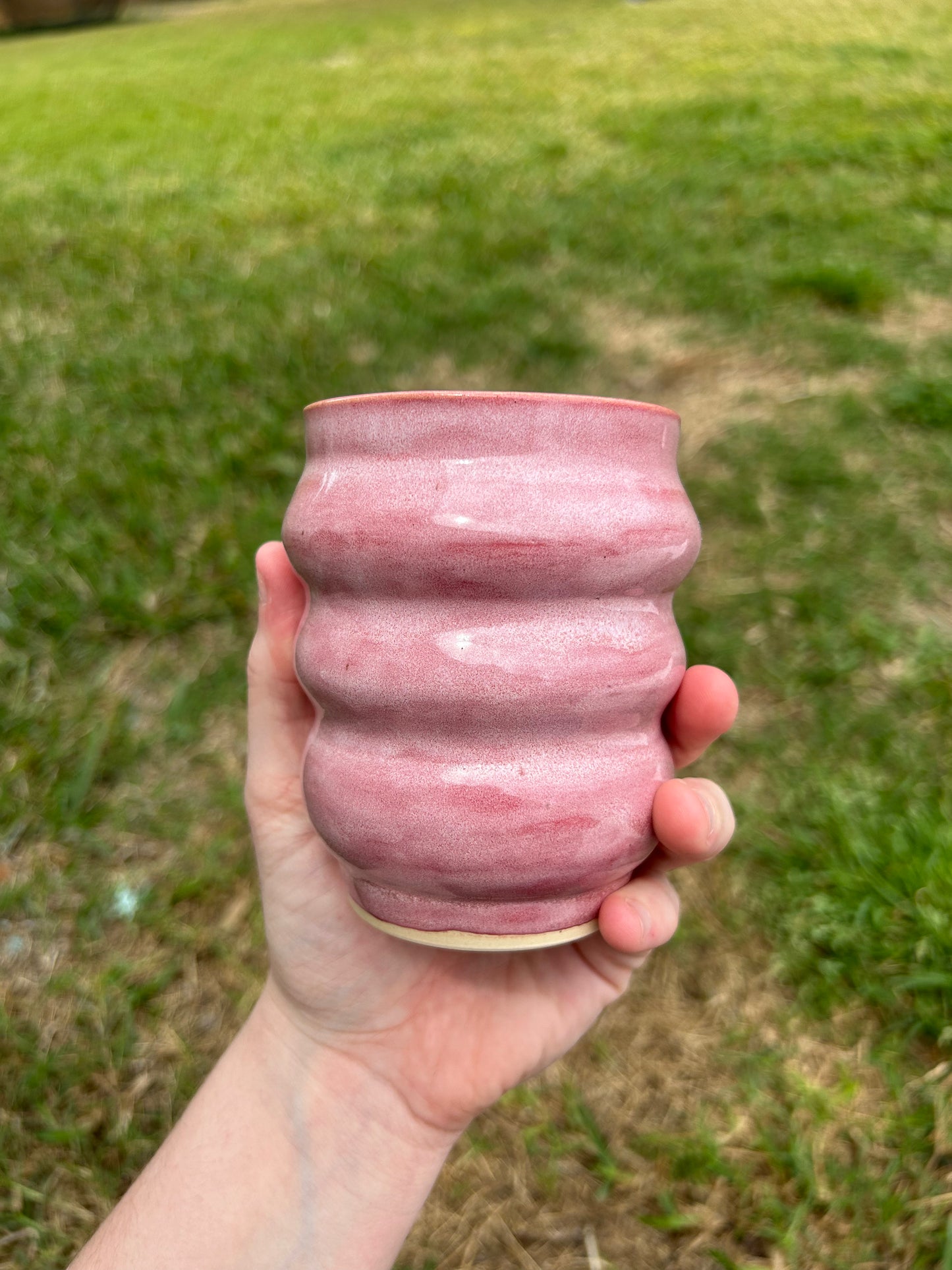 Pink “Bubble" Cup